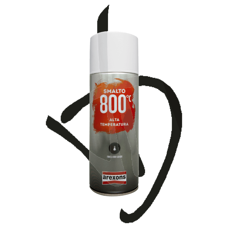 THERMO Vernice Spray Per Alte Temperature - Argento 400 Ml - Foto 7