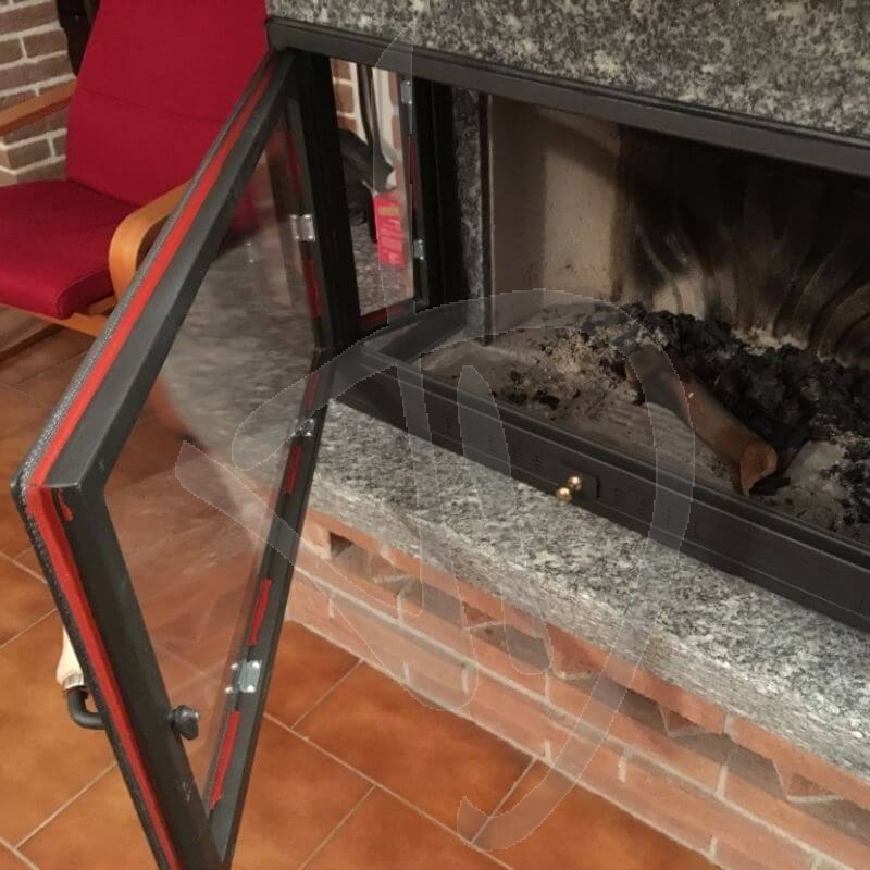 2093/01 - Porta Per Camino In Acciaio INOX