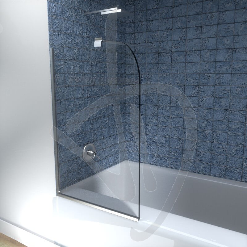 Box Doccia Sopravasca In Vetro 6mm - 180° Apribile, Anticalcare | 100x70cm Regolabile - Foto 4