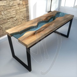 Tabel river su misura, table river vetro, tavolo da soggiorno, tavoli  moderni su misura - Vetreria Dimensione Vetro