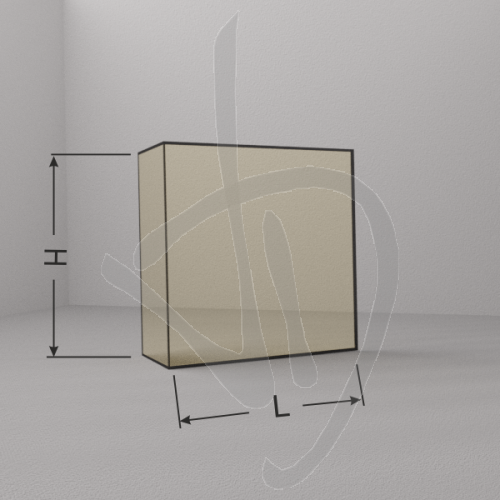 Vetro Ceramico ad angolo sinistro su misura per camino completo di accessori per il montaggio