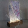 Lampada Abat-jour in vetro di murano tonalità lilla