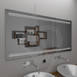Specchio da bagno, con decoro B019