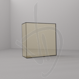 Vetro Ceramico ad angolo sinistro su misura per camino completo di accessori per il montaggio