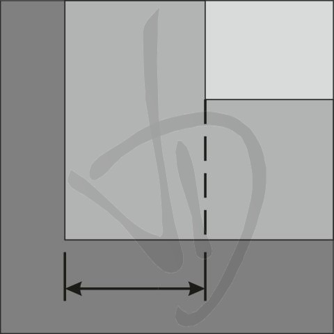 Specchio su misura nero con cornice e perimetro bi