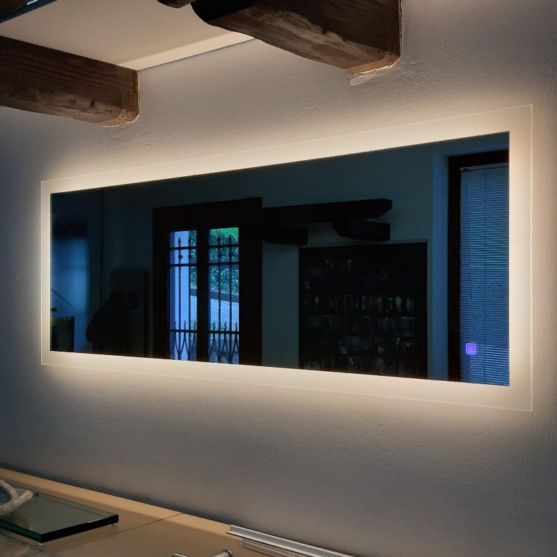 EchosLife Specchio LED Bagno 152x91 Cm: Lo Specchio Intelligente Che Non Si Appanna!
