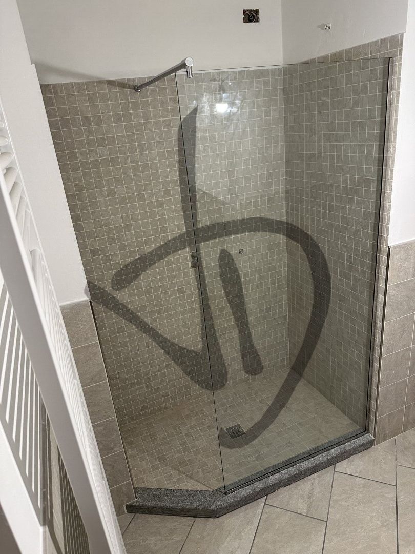 Vetro Fisso doccia con barra stabilizzatrice 3 - Fisso