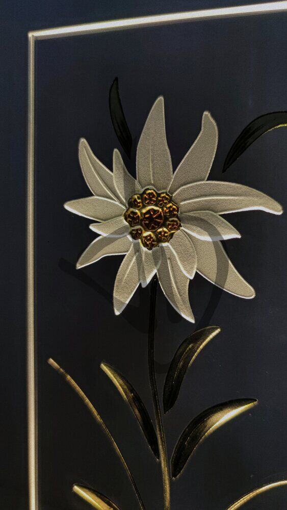 Abatjour in vetro decorato con piedistallo in legno personalizzato - 2 - Abatjour in vetro decorato con piedistallo in legno personalizzato