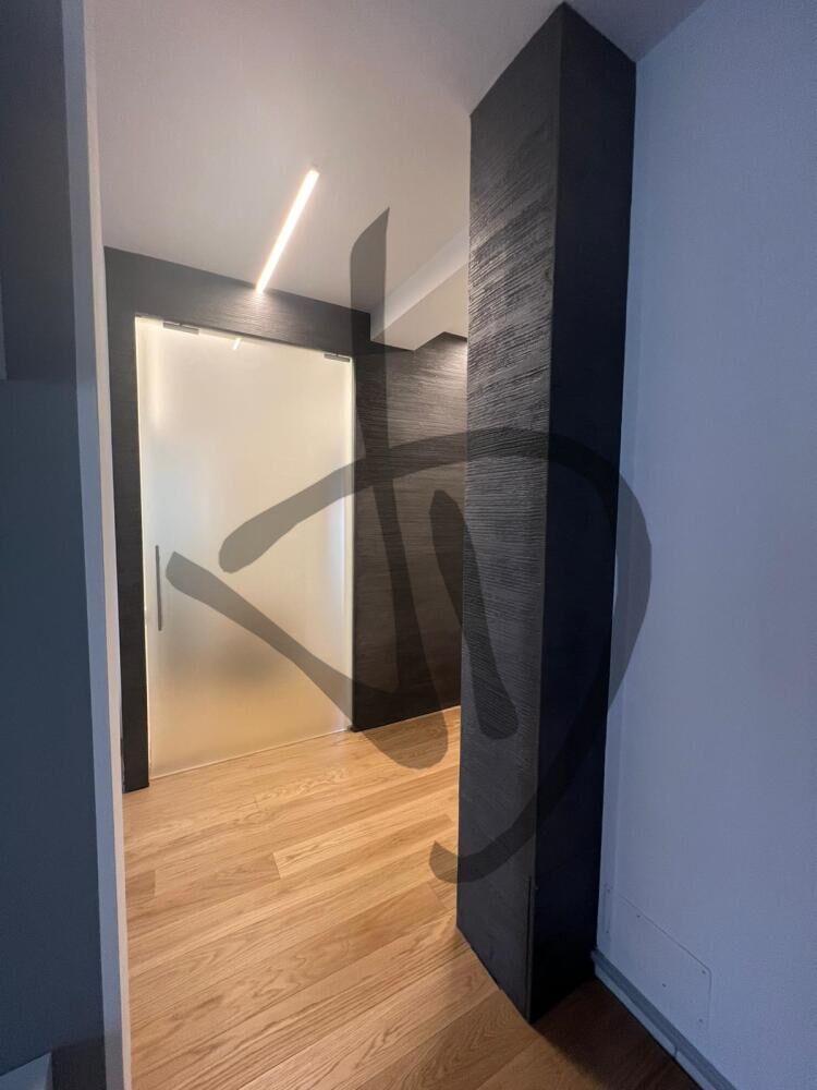 Porta in vetro scorrevole su misura satinata - Porte scorrevoli