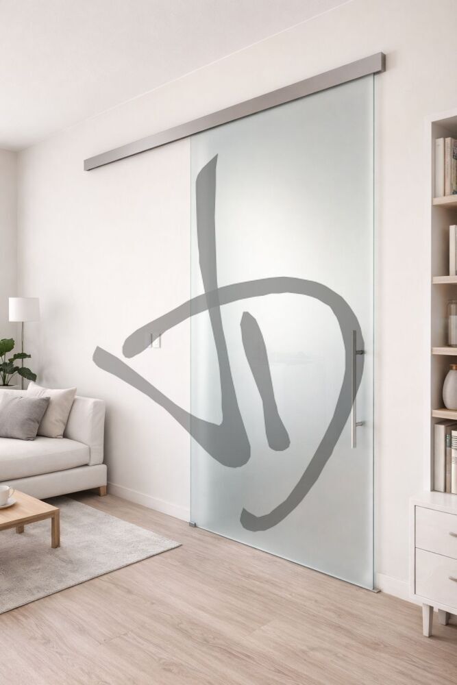 porte in vetro su misura - porta in vetro - porta trasparente - porta satinata - vetro tagliato su misura - porta scorrevole in vetro - porta saloon in vetro - Porte scorrevoli