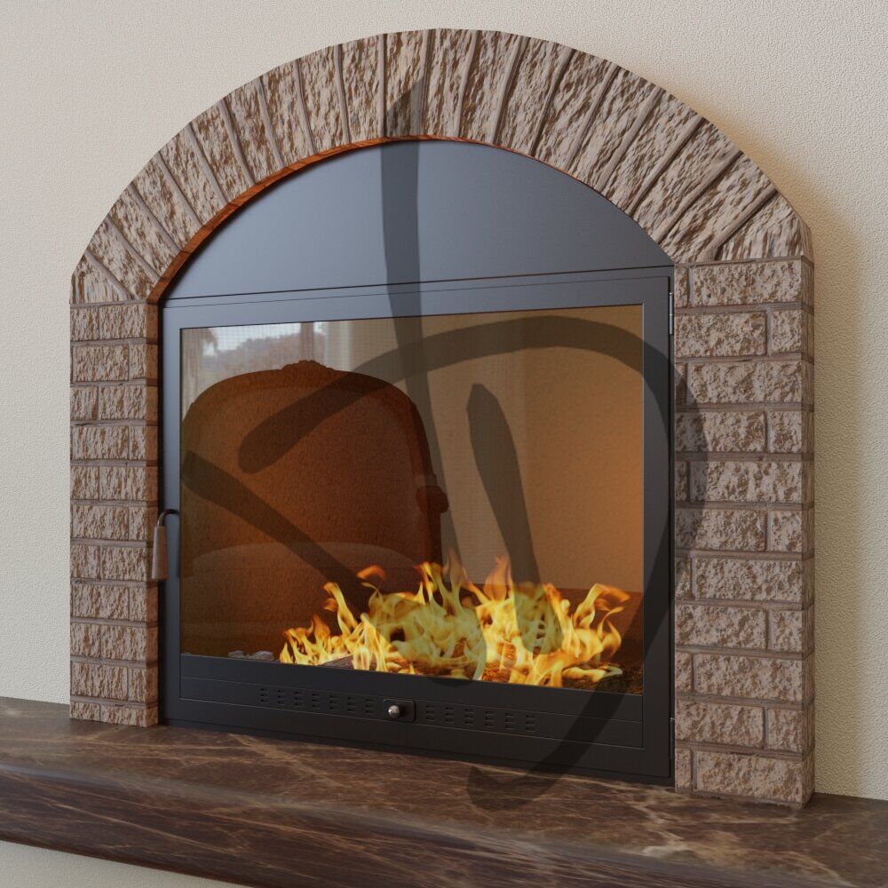 Prodotti su misura - Chiusure camino - Centinati - Chiusura camino con lamiera centinata con montaggio interno vano 2