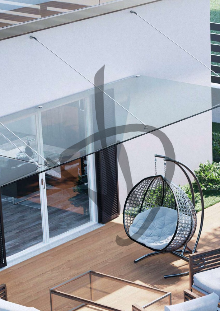 Prodotti su misura - Pensiline in vetro - Pensiline in vetro - 2