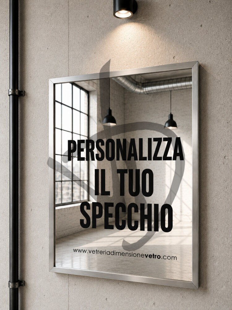 Specchio con scritta personalizza il tuo specchio - Frasi sugli specchi
