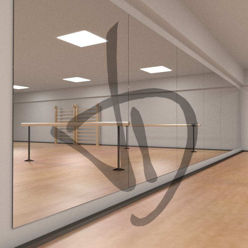 Parete a Specchio modulare per palestre - Parete a Specchio modulare