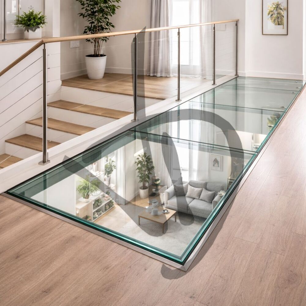 Vetri calpestabili trasparenti - vetri calpestabili opachi - vetri pedonabili resistenti - vetri portanti su misura - vetri sicu - Vetri calpestabili